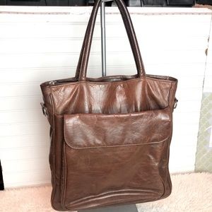 Latico Chestnut Leather Laptop Bag